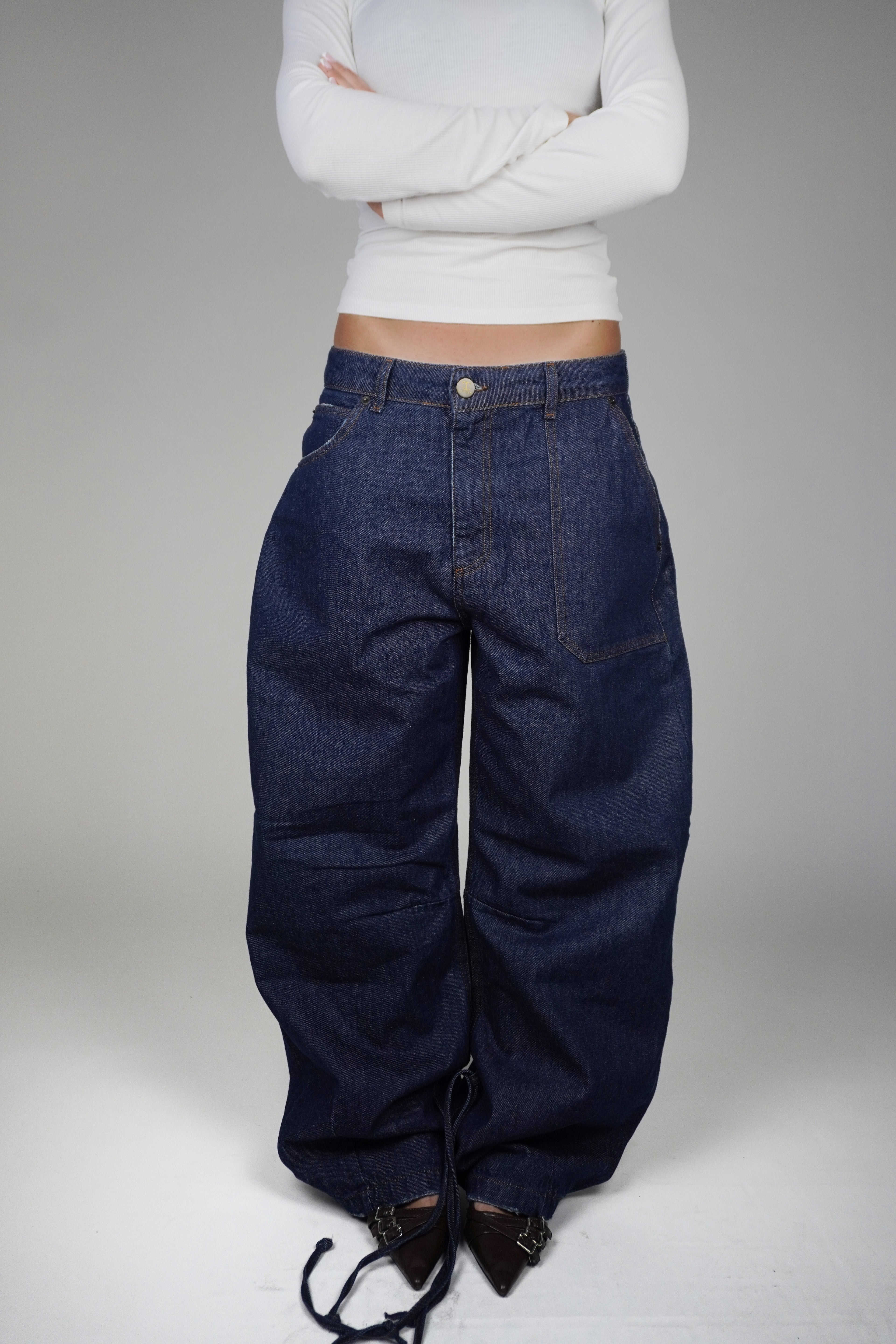 Jeans Bbaggy raw blue LND