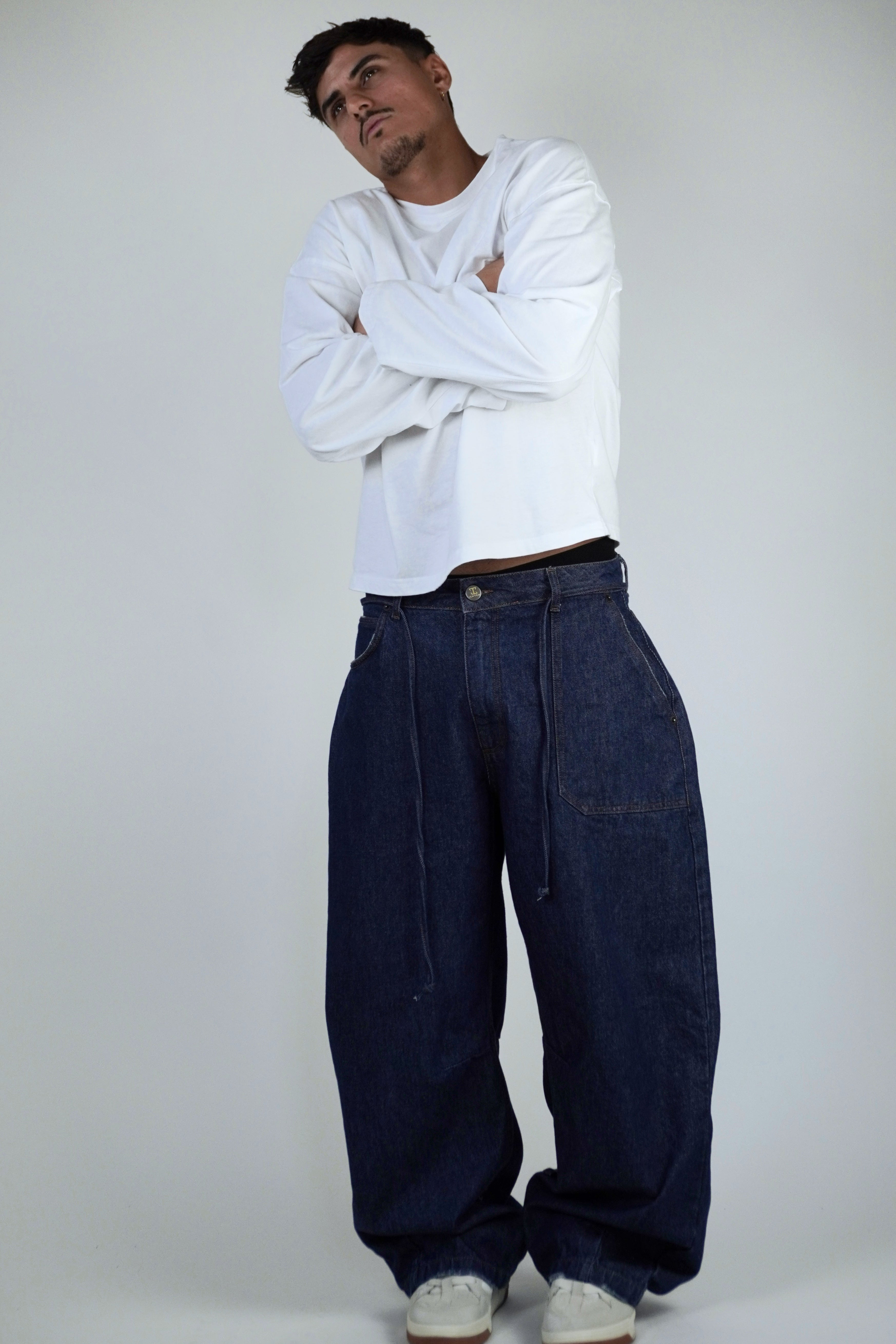 Jeans Bbaggy raw blue LND