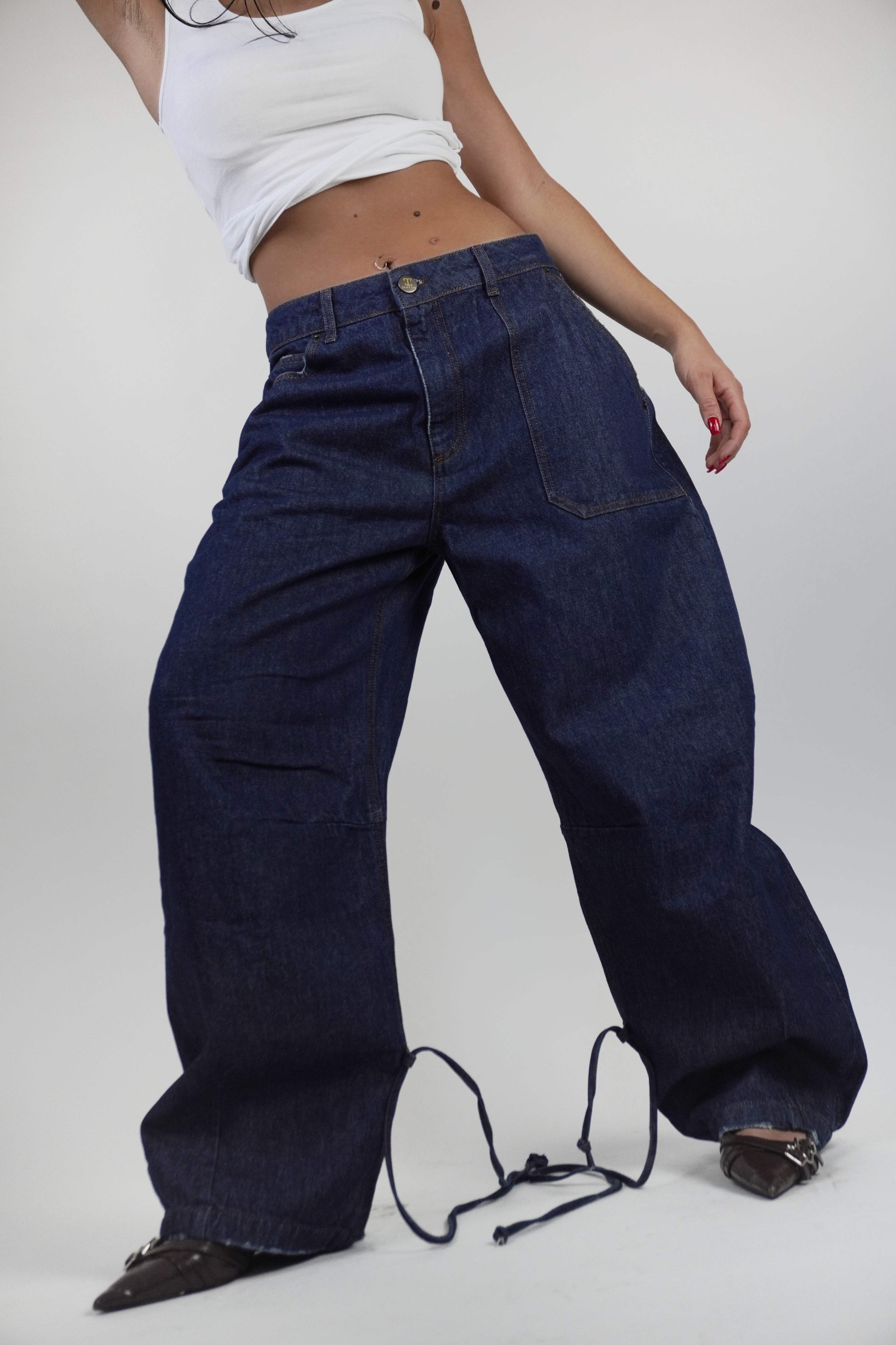 Jeans Bbaggy raw blue LND