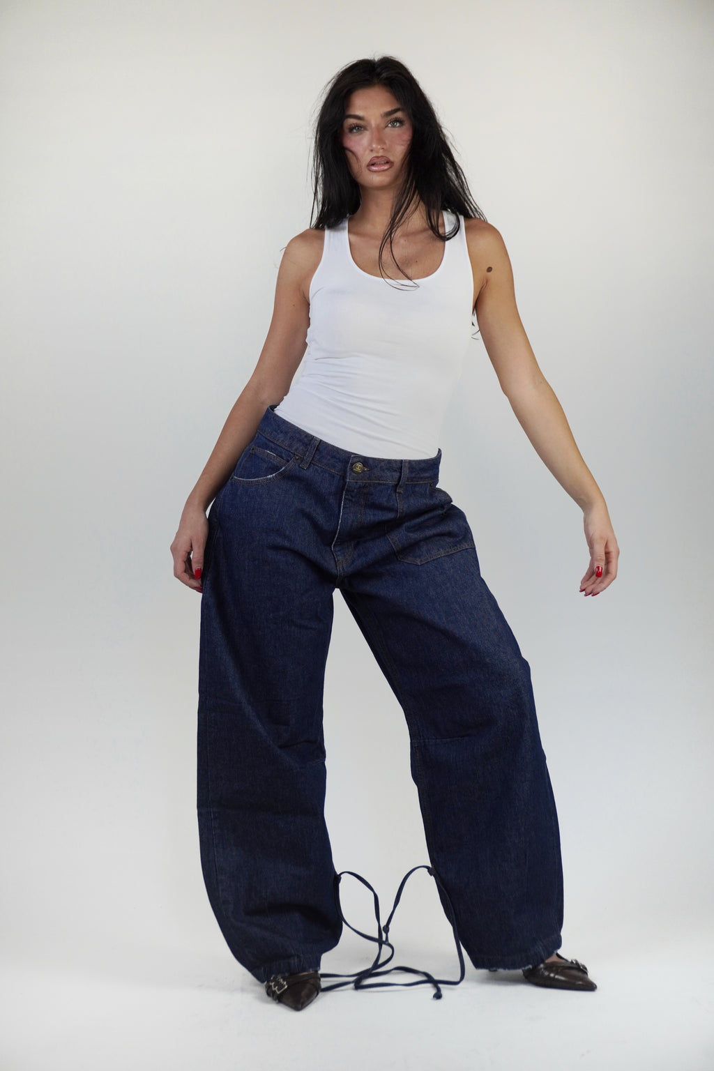 Jeans Bbaggy raw blue LND